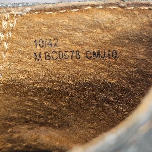 BOC born Womens Boot Size 10 Brown Leather Block Heel y2k chunky shootie Bootie - Picture 7 of 8